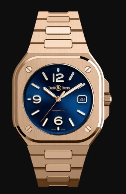 Bell & Ross BR 05 BLUE GOLD BR05A-BLU-PG/SPG Replica Watch